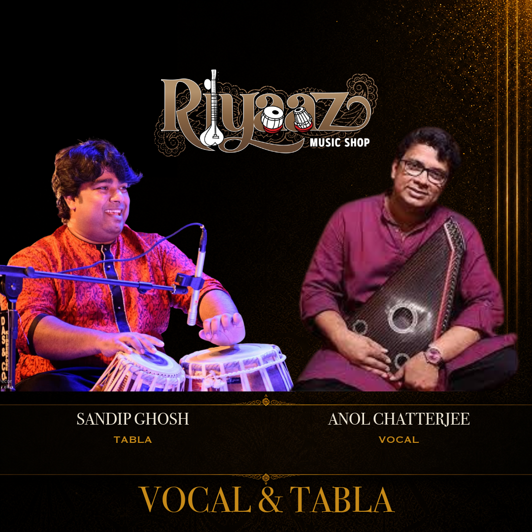 
                  
                    Vocal and Tabla concert featuring Anol Chatterjee and Sandip Ghosh at Riyaaz on September 6, 2026.
                  
                