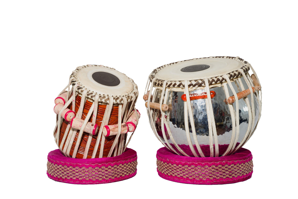 Tabla Set with Student Baya