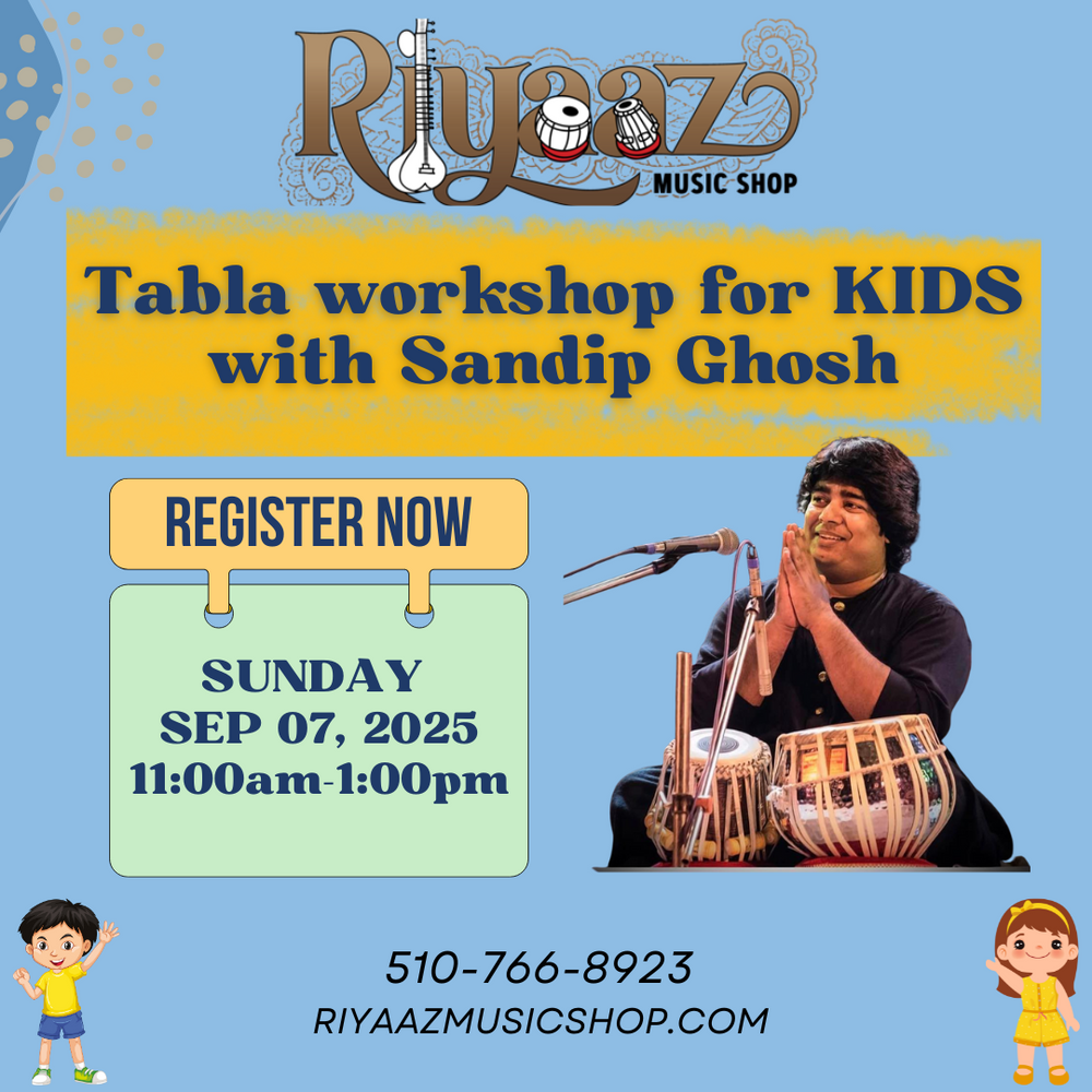 Tabla Workshop for Kids with Sandip Ghosh - Sep 7th, 2025 in Bay Area